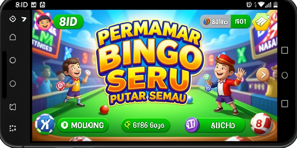Tampilan gameplay seru dalam permainan Bingo 8ID.