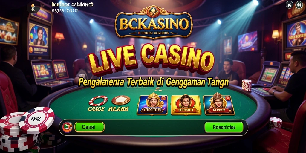 Tampilan gameplay mendebarkan di BCKASINO yang menghadirkan dealer real-time.
