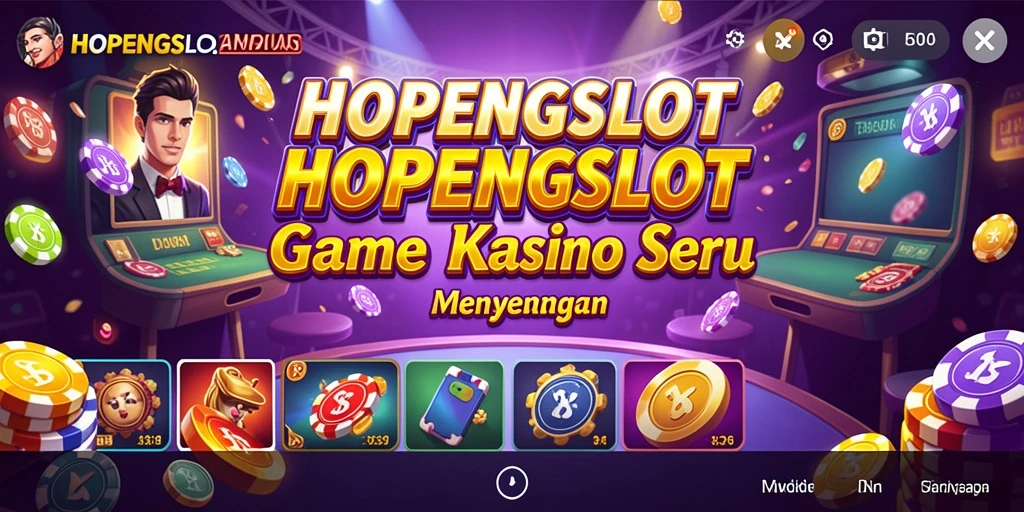 Screenshot utama HOPENGSLOT dengan tampilan gameplay Kasino yang menarik.
