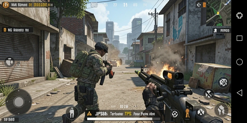 Tangkapan layar utama gameplay JPS88 yang menampilkan aksi menembak yang seru.