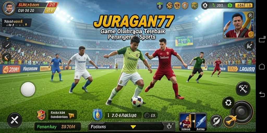 Screenshot gameplay <strong>JURAGAN77</strong> menunjukkan aksi seru pertandingan olahraga.