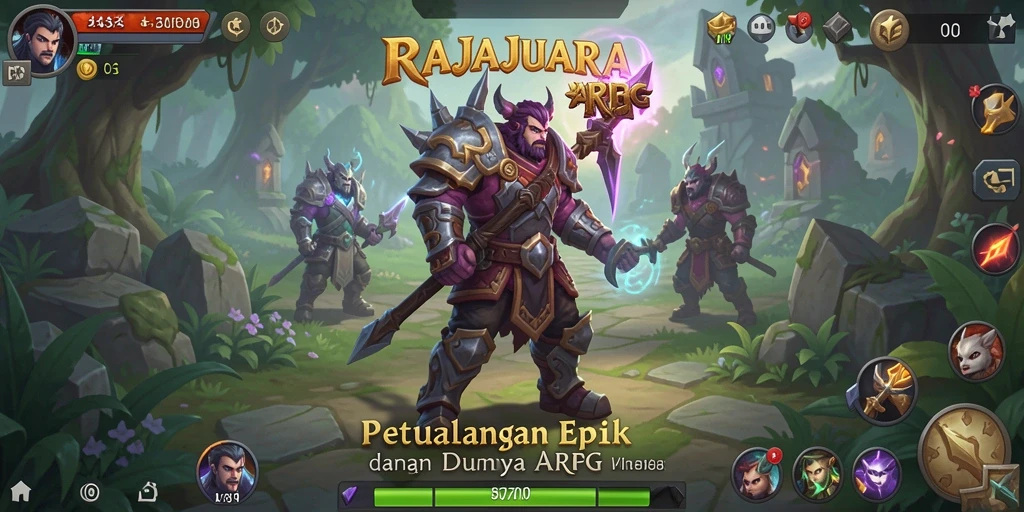 Gameplay seru dan mendebarkan di RAJAJUARA.