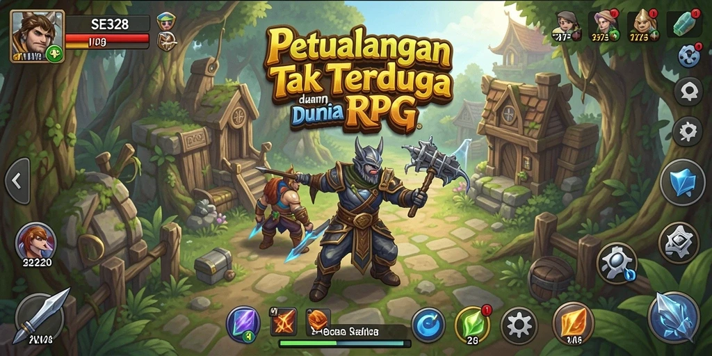 Screenshot gameplay SE328 menampilkan aksi pertarungan yang mendalam dan karakter yang menawan.